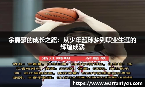 余嘉豪的成长之路：从少年篮球梦到职业生涯的辉煌成就